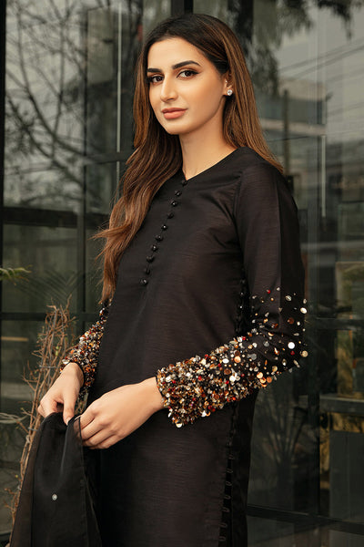 Vanya - Black Silk Outfit