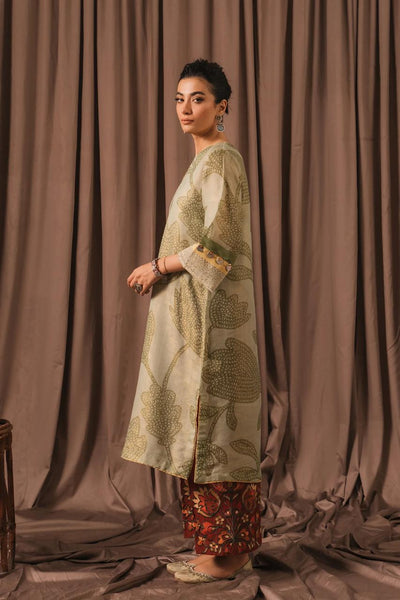 Ethnic - Cotton Embellished Shirt with Embroidered Pants