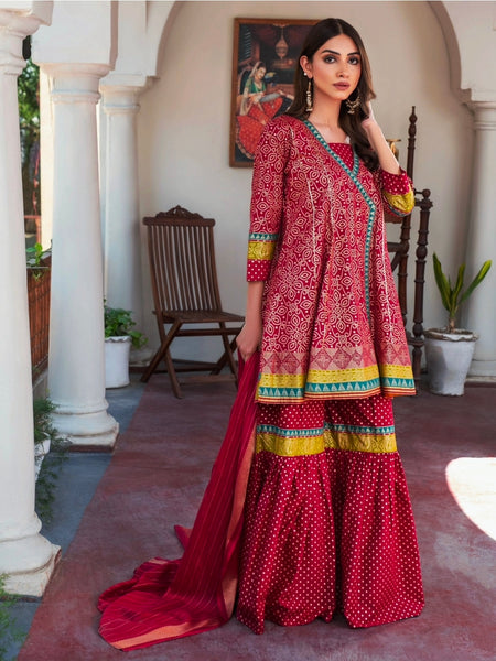 Limelight - Cotton Gharara Outfit