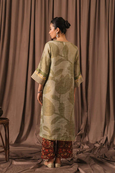 Ethnic - Cotton Embellished Shirt with Embroidered Pants