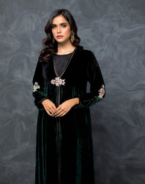ILace - Velvet Hand-worked Gown