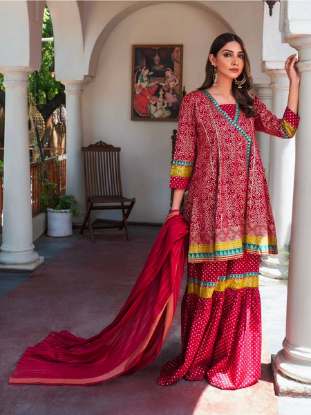 Limelight - Cotton Gharara Outfit