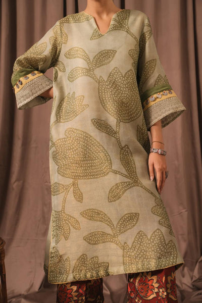 Ethnic - Cotton Embellished Shirt with Embroidered Pants